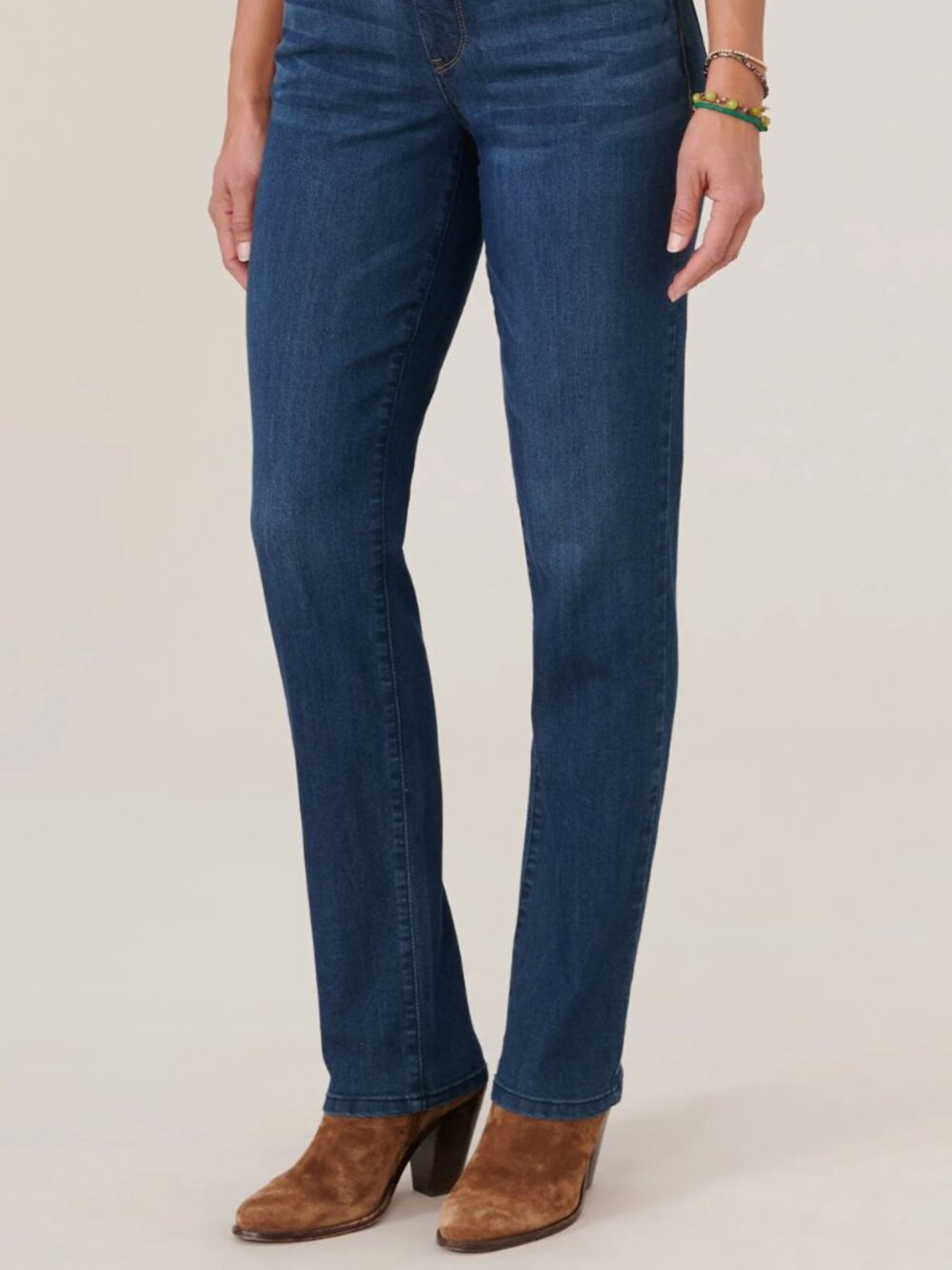 Democracy Women Size 14 "Ab"solution® Booty Lift Straight Leg Indigo Jeans